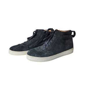 Vionic Jenning High Top Sneakers Black Suede Comfort Support 9.5